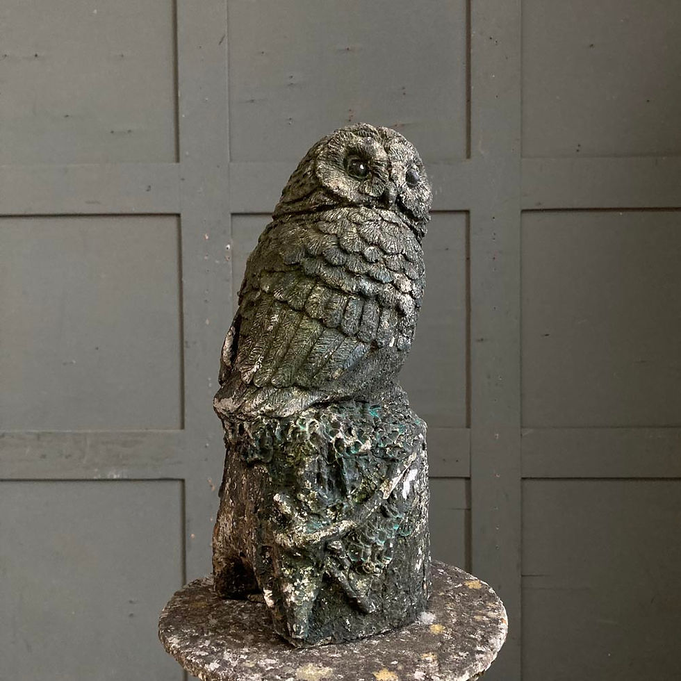 Thumbnail: SOLD - Vintage owl garden ornament