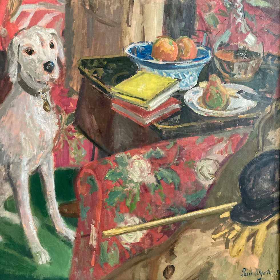 Thumbnail: SOLD - Paul J. Wyeth - Interior with Dog