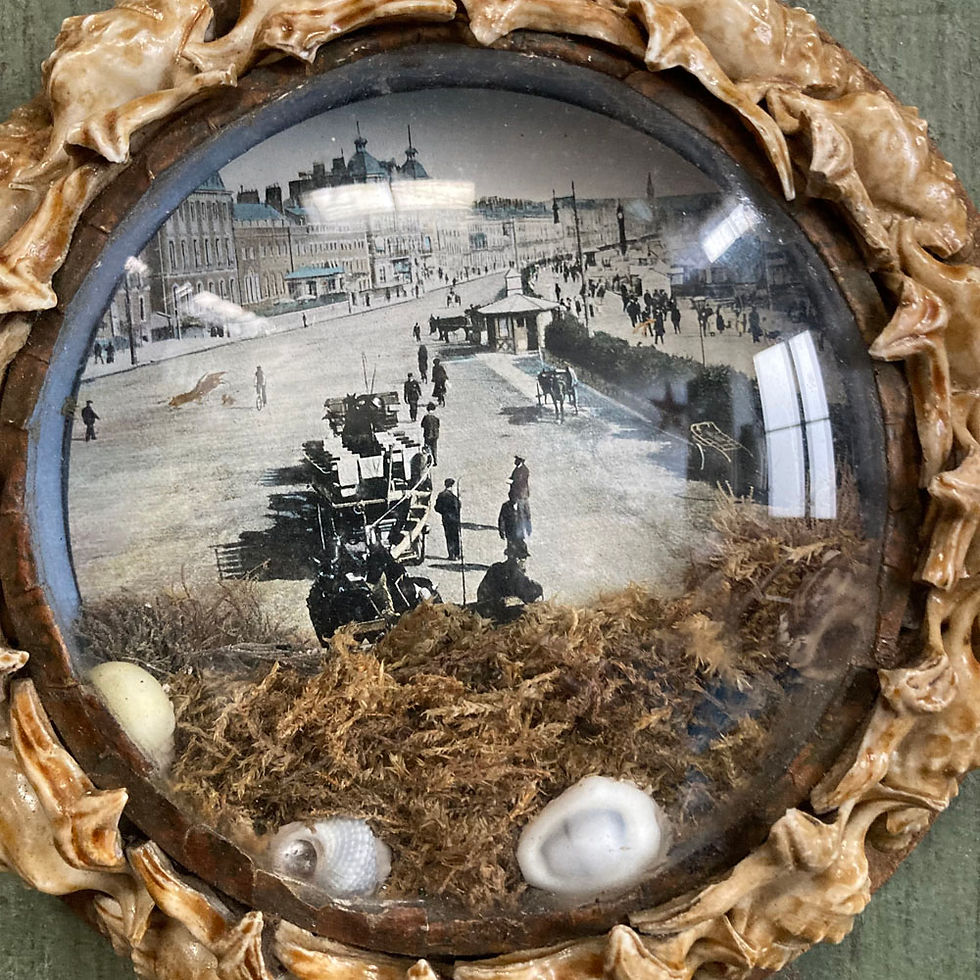 Thumbnail: SOLD - Set of antique shellwork dioramas