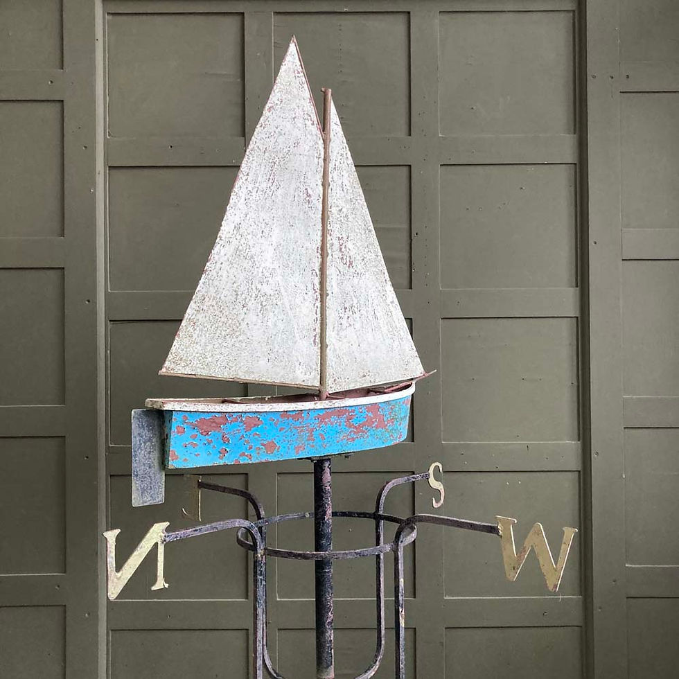 Thumbnail: SOLD - Vintage yacht weathervane