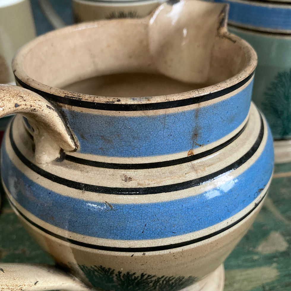 Thumbnail: SOLD -Collection of mochaware pottery