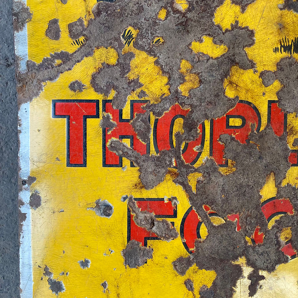Thumbnail: SOLD - Vintage enamel sign - 'Thorley's Food for Pigs'