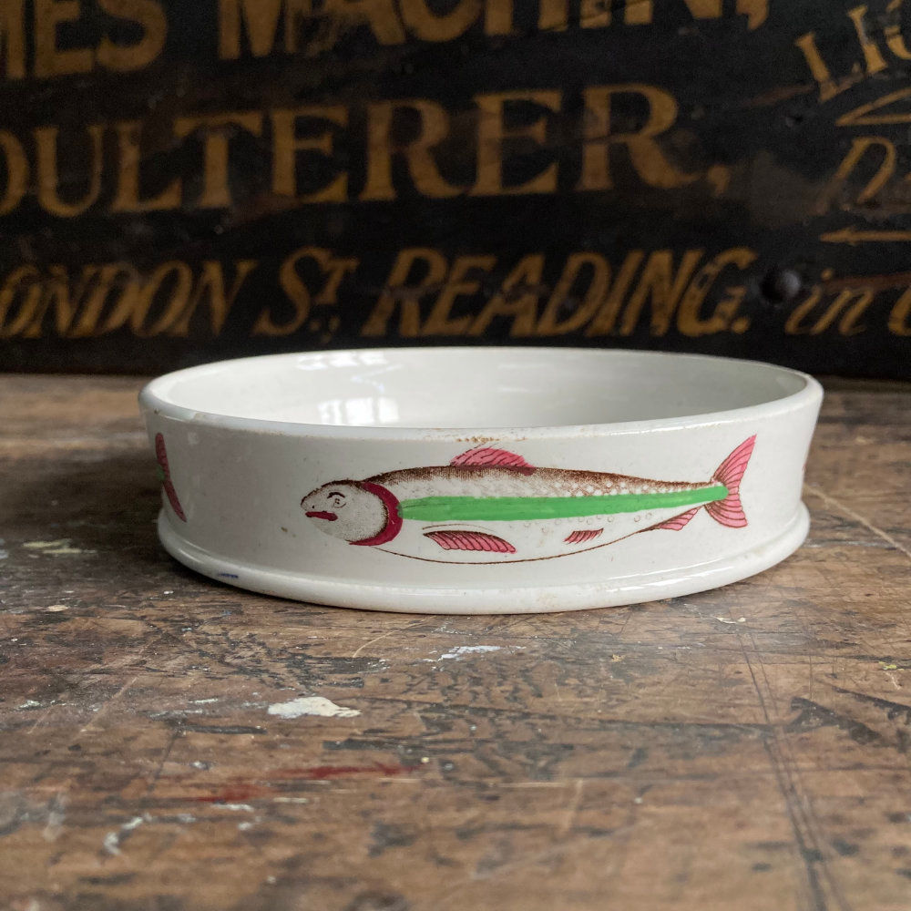 19th c. creamware Brownfield char dish