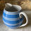 Thumbnail: NOW SOLD - Large mochaware pitcher jug - 'Blue & White'