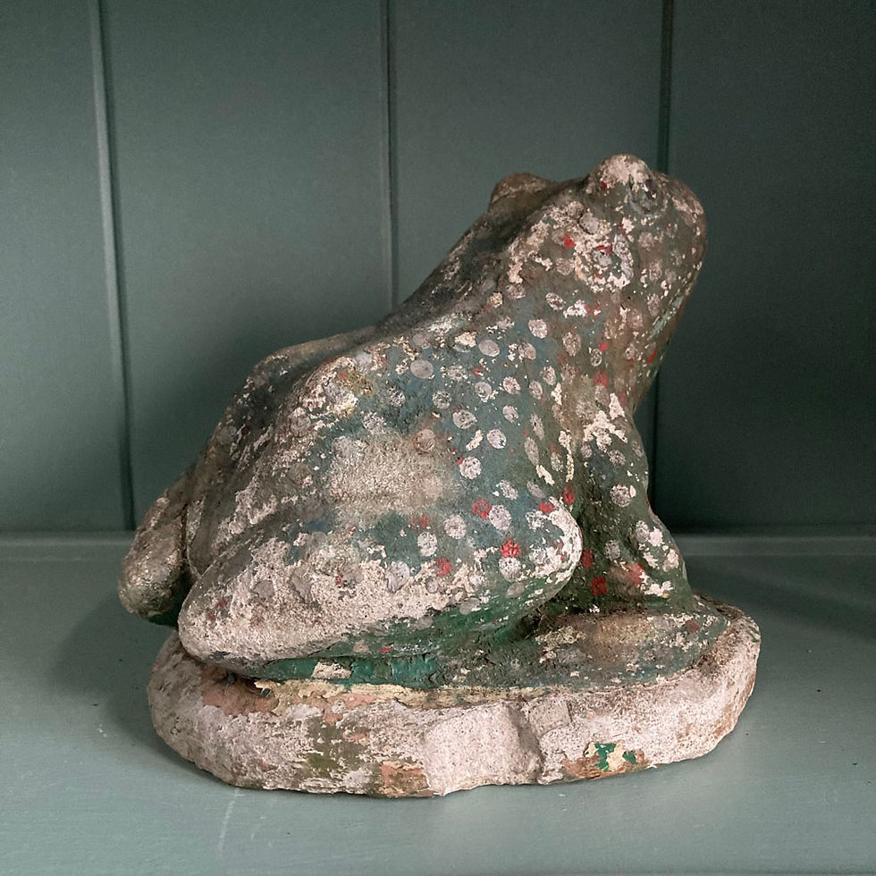 Thumbnail: SOLD - Stone frog garden ornament
