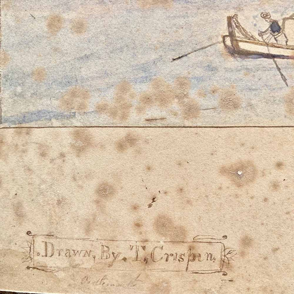 Thumbnail: SOLD - Antique naive painting -'HMS Royal Albert'