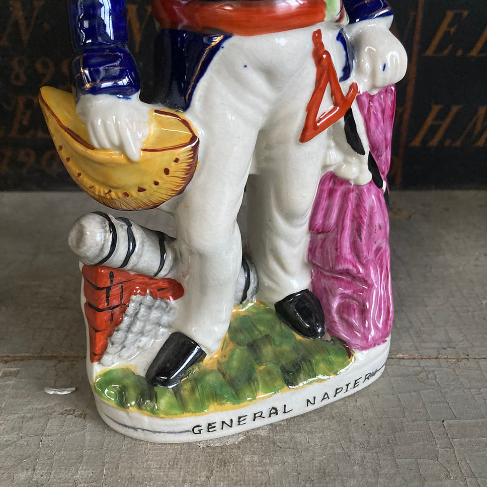 Thumbnail: SOLD - Antique Staffordshire pottery - General Napier