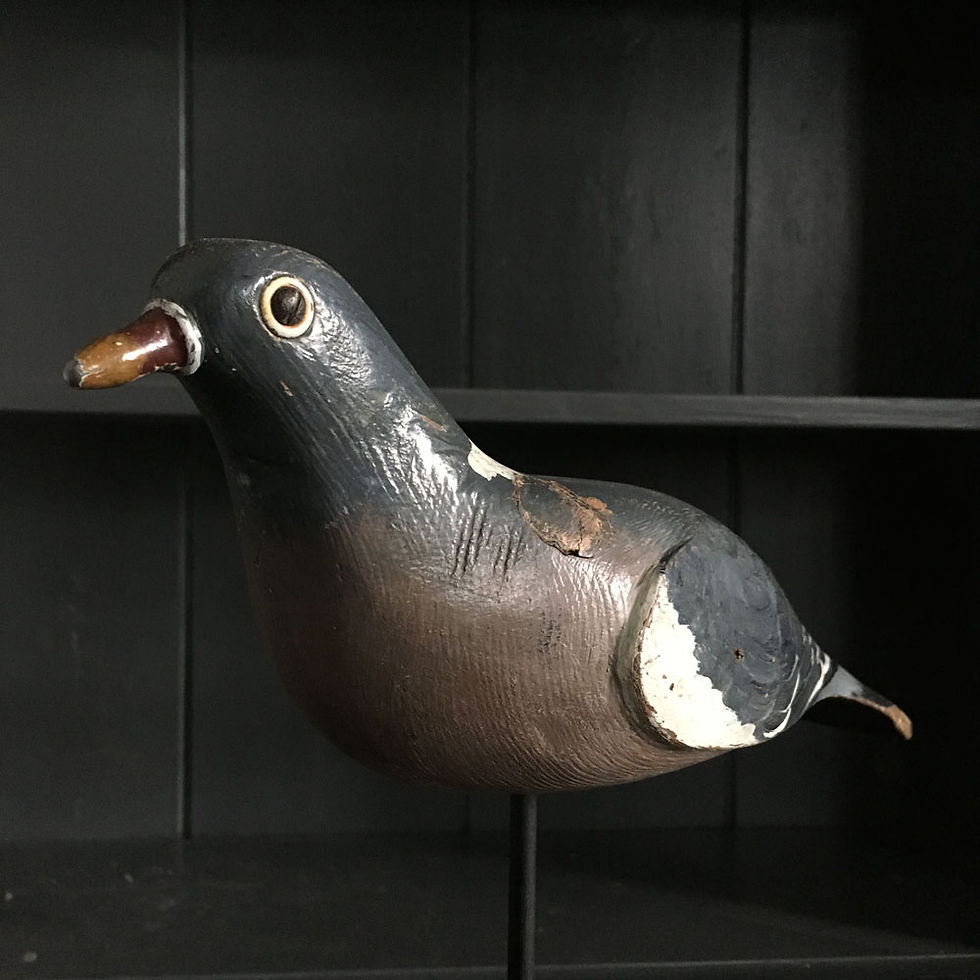 Thumbnail: NOW SOLD - Vintage wooden decoy pigeon - No.1