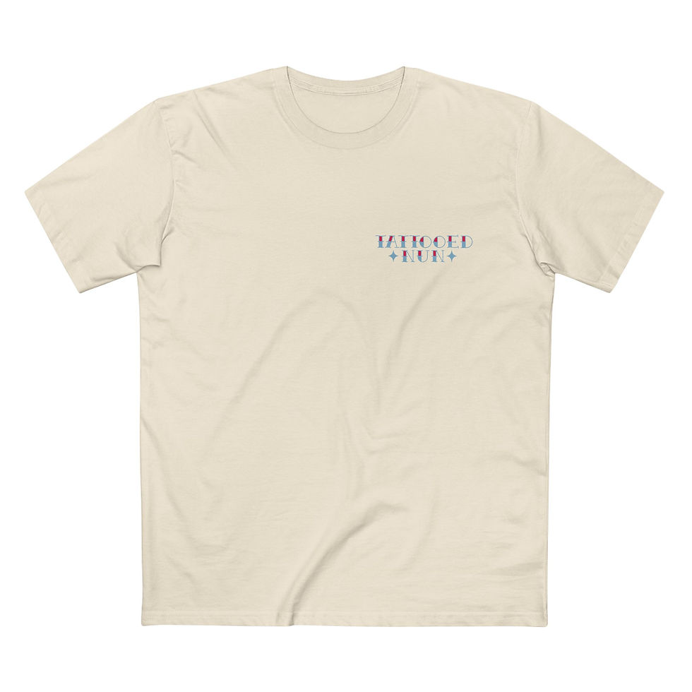 Thumbnail: "I'm not bad. I'm just drawn that way" | Tattooed Nun Lifestyle T-Shirt (Mens)