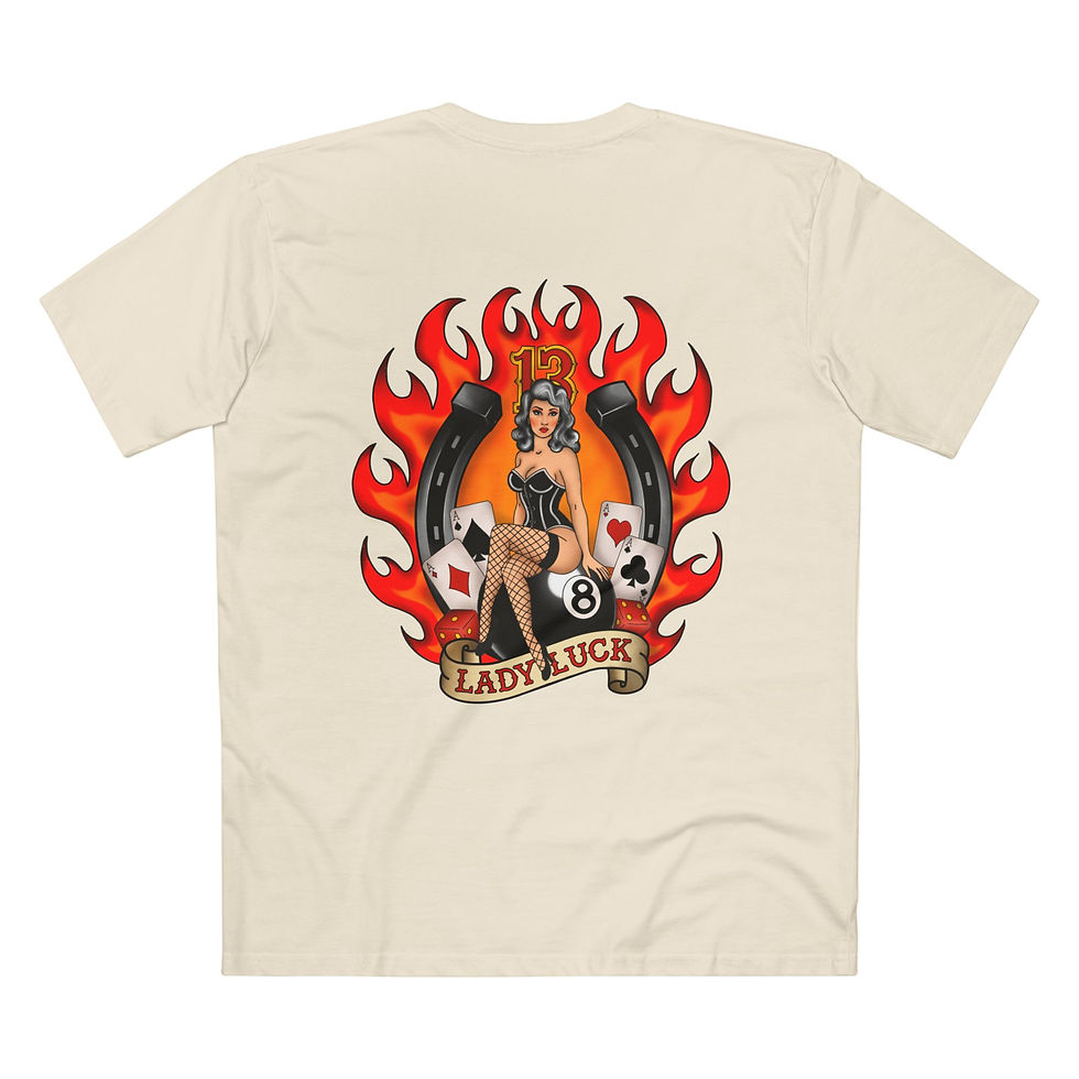 Thumbnail: "Lady Luck" | Tattooed Nun Lifestyle T-Shirt (Mens)