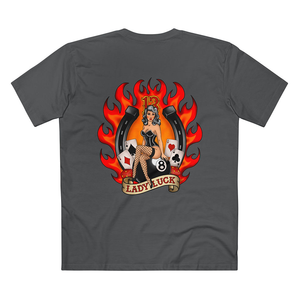Thumbnail: "Lady Luck" | Tattooed Nun Lifestyle T-Shirt (Mens)