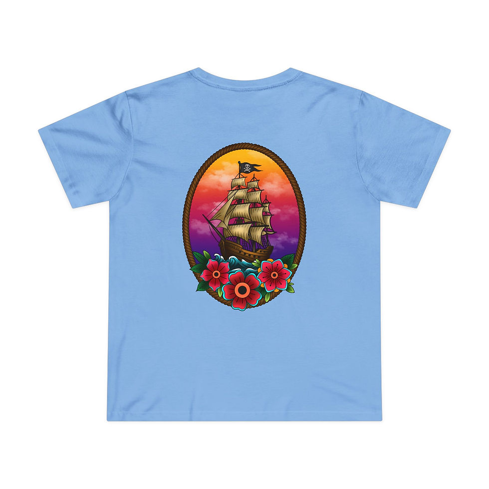 Thumbnail: "Jolly Roger" | Tattooed Nun Lifestyle T Shirt (Womens)