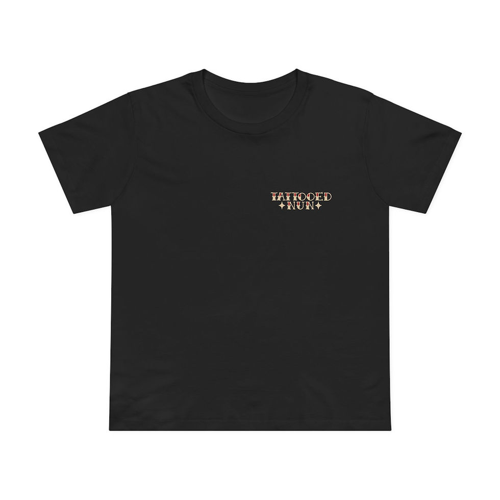 Thumbnail: "Sacred Sinner" | Tattooed Nun Lifestyle T Shirt (Womens)