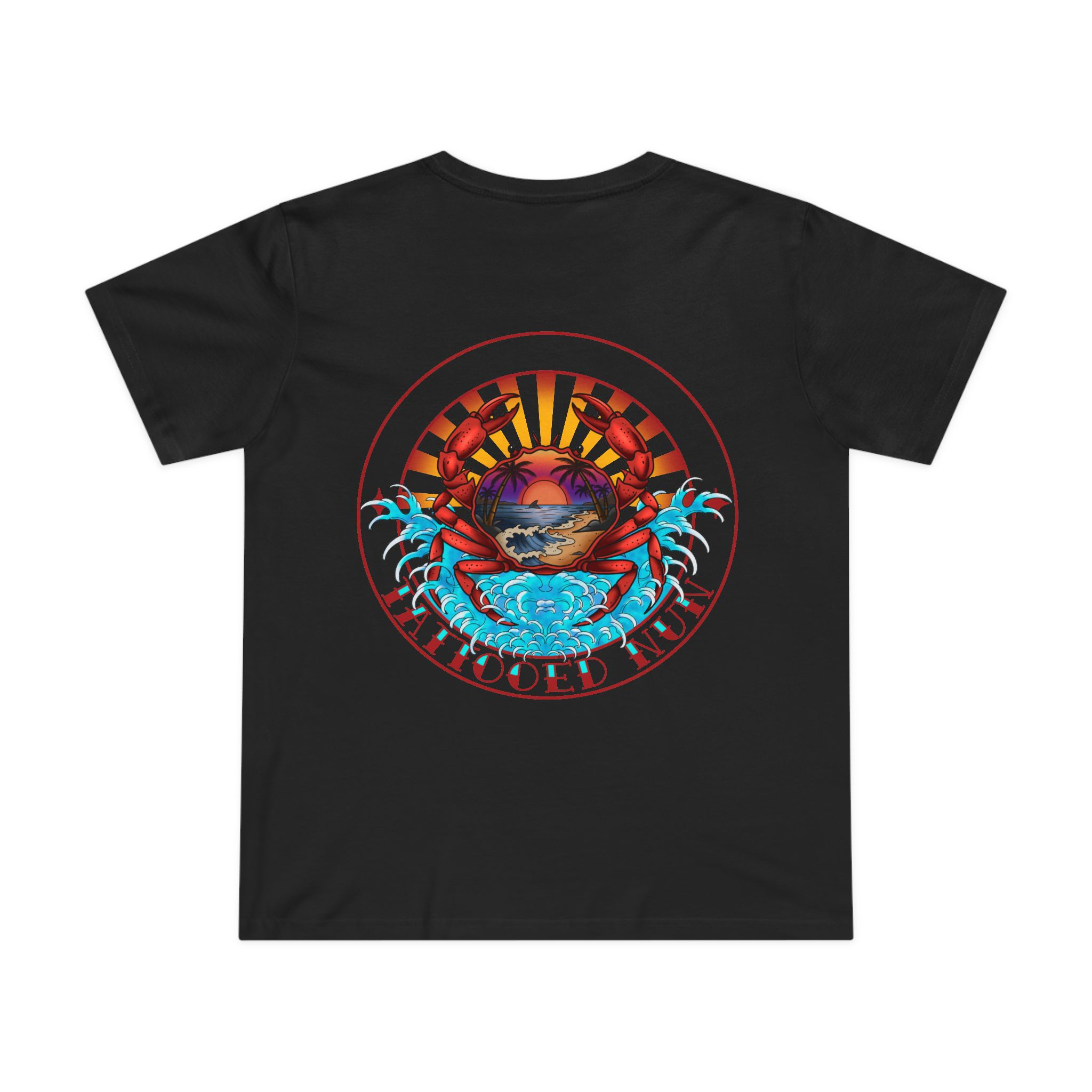 "Feeling Crabby" | Tattooed Nun Lifestyle T Shirt (Womens)