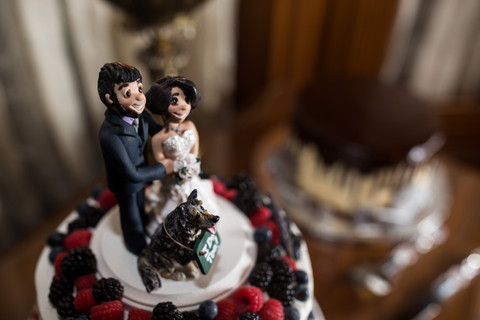 Cake by Blue Bonnet Bakery | Ball-Eddleman-McFarland House Outdoor Wedding Reception in Fort Worth, Texas | Mary Cyrus Photography | Dallas-Fort Worth Wedding & Elopement Photographer