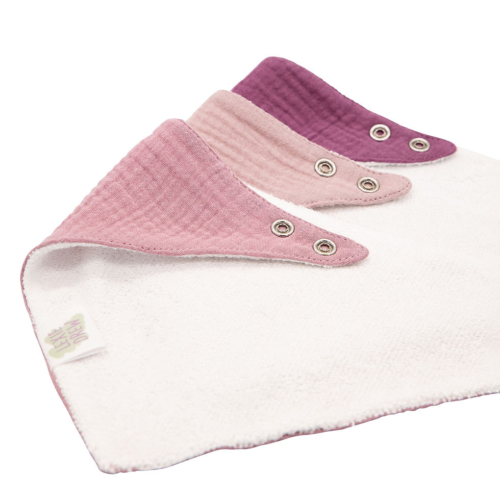 Thumbnail: Pink Organic Cotton Outlaw Bib Boxed Set