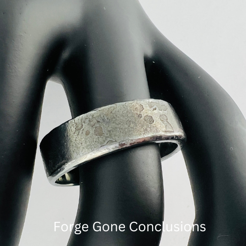 Bayonet Ring Jewelry on Black Finger