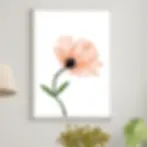 Arte Digital Imagem para Quadro decorativo para imprimir com  flor aquarela peach fuzz minimalista simples cor do ano 2024
