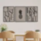 Miniatura: Abacaxi - C'est la vie - Bon Appetit - Luxo minimalista - Cinza e Preto