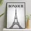 Miniatura: Bonjour - Torre Eiffel - Cinza