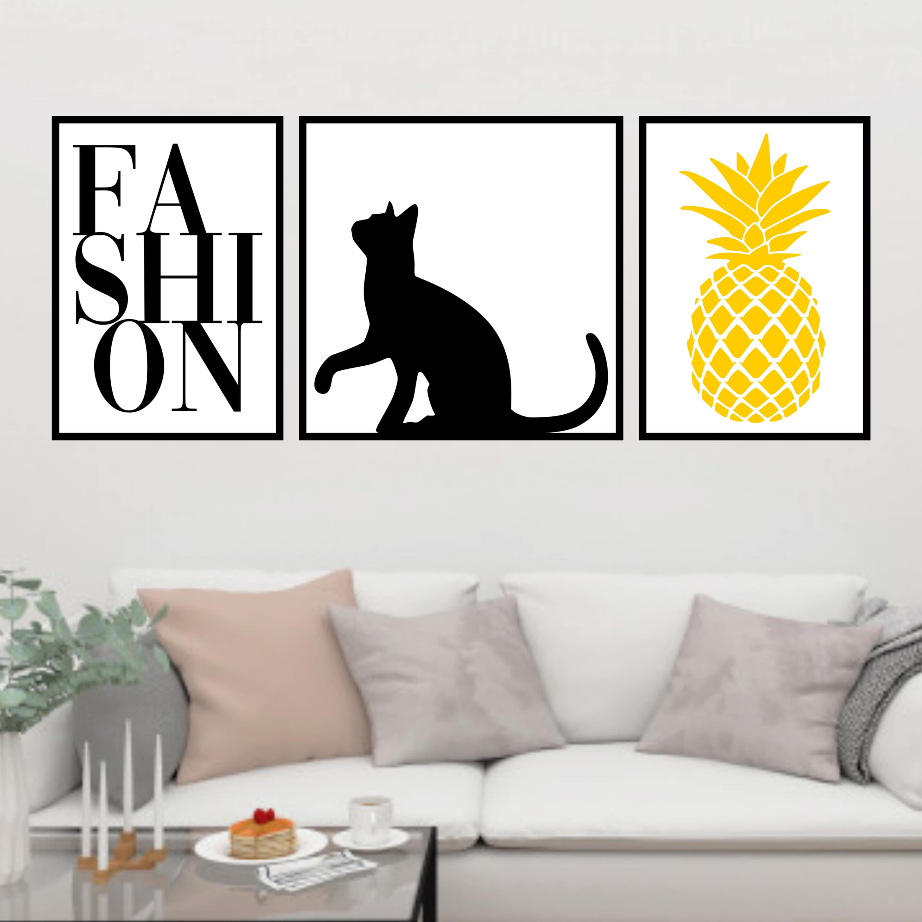 Fashion - Gato Preto - Abacaxi Amarelo