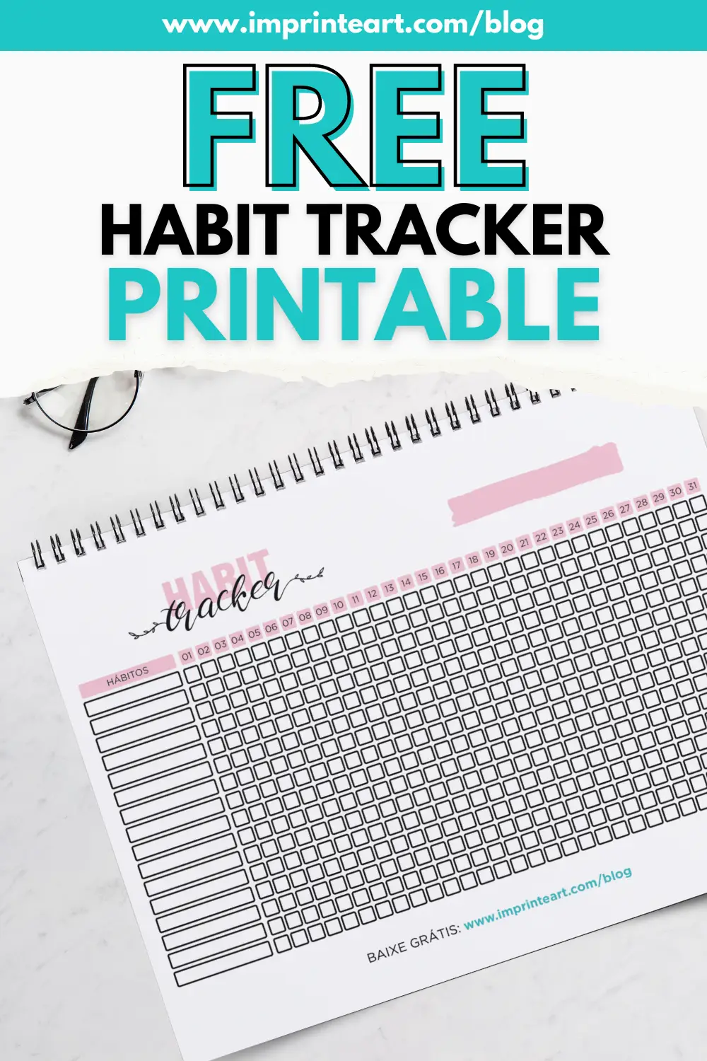 FREE HABIT TRACKER PINK PRINTABLE FOR DOWNLOAD
