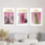 Quadros Rosa para Imprimir e Decorar: Baixe Artes Digitais em Alta Qualidade para quarto feminino decoração rosa delicada decoração barata fácil e rápida pontos turisticos viagem paris pisa e londres