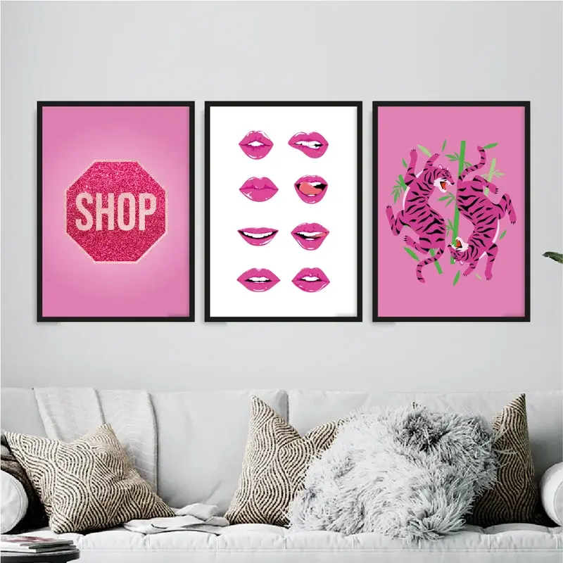 Miniatura: Placa Shop - Bocas Rosa - Tigres Rosa