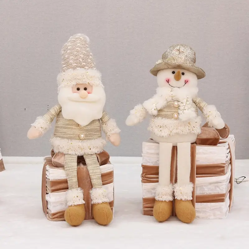 Papai noel pelucia para decoração de natal DIY fácil e barato