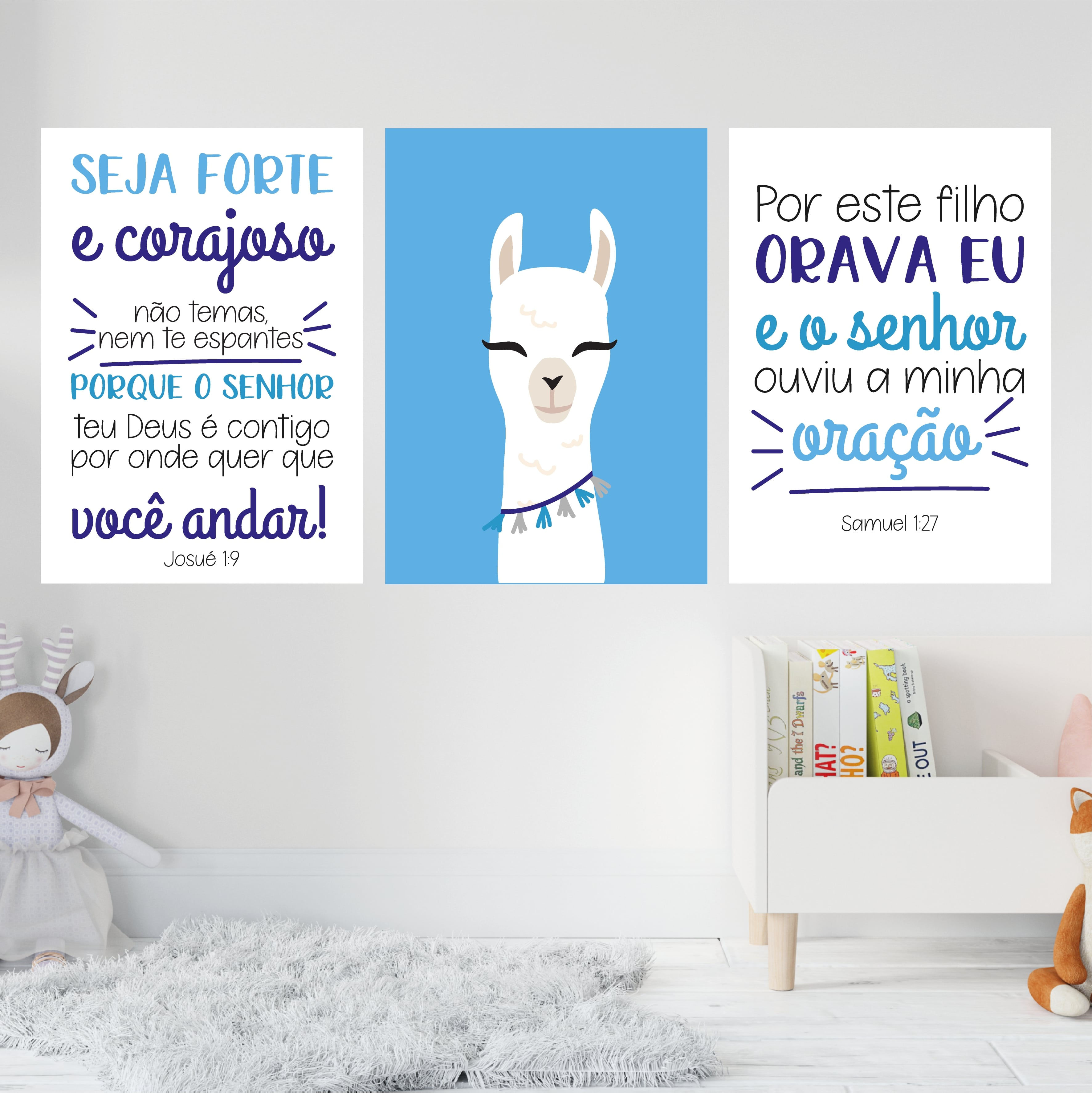 Lhama - Seja Forte e corajoso - Por este filho orava eu - Azul Menino