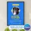 Miniatura: Arte Digital Imagem para Quadro Personalizado com fotos Presente Mãe de Pet para imprimir Template Canva Editável Cachorro