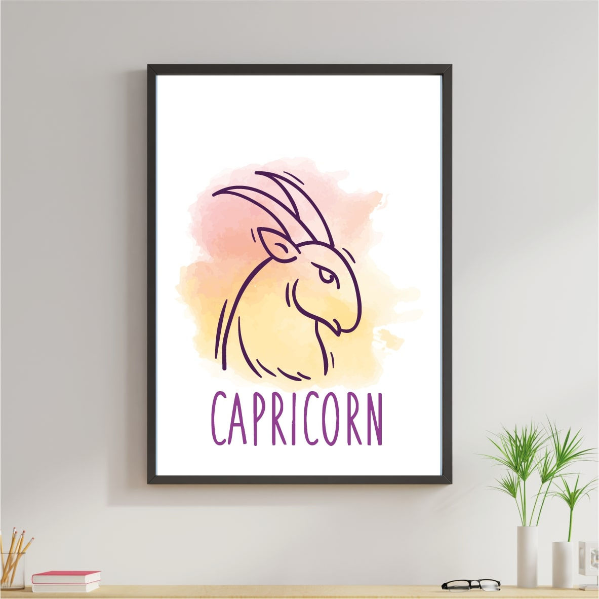 Signos - Capricórnio Aquarela