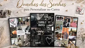 Quadros dos Sonhos Personalizado no Canva Grátis: Modelos Prontos para Editar e Imprimir