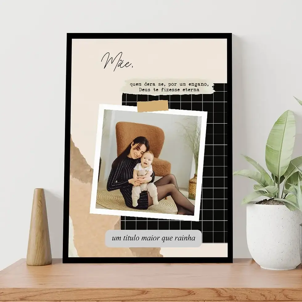 Arte digital para quadro decorativo para imprimir com Colagem de Foto papel rasgado quadriculado e frases ou código de música spotify