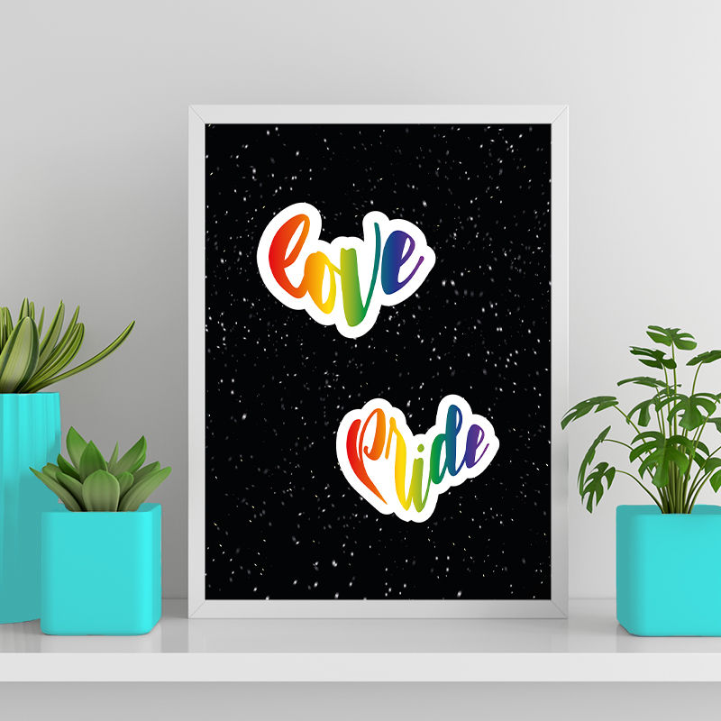 Miniatura: Love Pride fundo estrelado