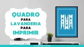 Prendedores Branco e Azul: Baixar Arte Digital Grátis para Quadro Decorativo para a Lavanderia