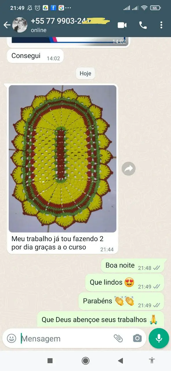 O curso A arte do crochê vale a pena, é bom, funciona. Aprenda crochê do básico ao avançado com vídeos aula passo a passo e 1000 receitas.