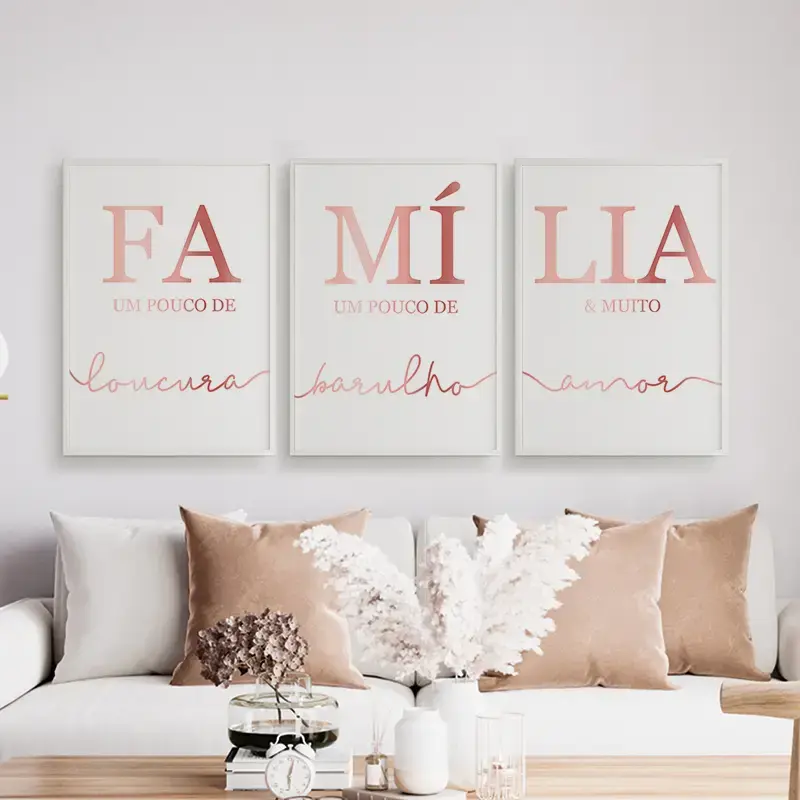 Quadros Rosa para Imprimir e Decorar: Baixe Artes Digitais em Alta Qualidade para quarto feminino decoração rosa delicada decoração barata fácil e rápida família loucura barulho amor rosegold e branco luxuoso minimalista simples
