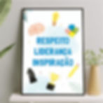 Arte Digital Imagem para Quadro Decorativo para Imprimir com frase Respeito Liderança Inspiração
