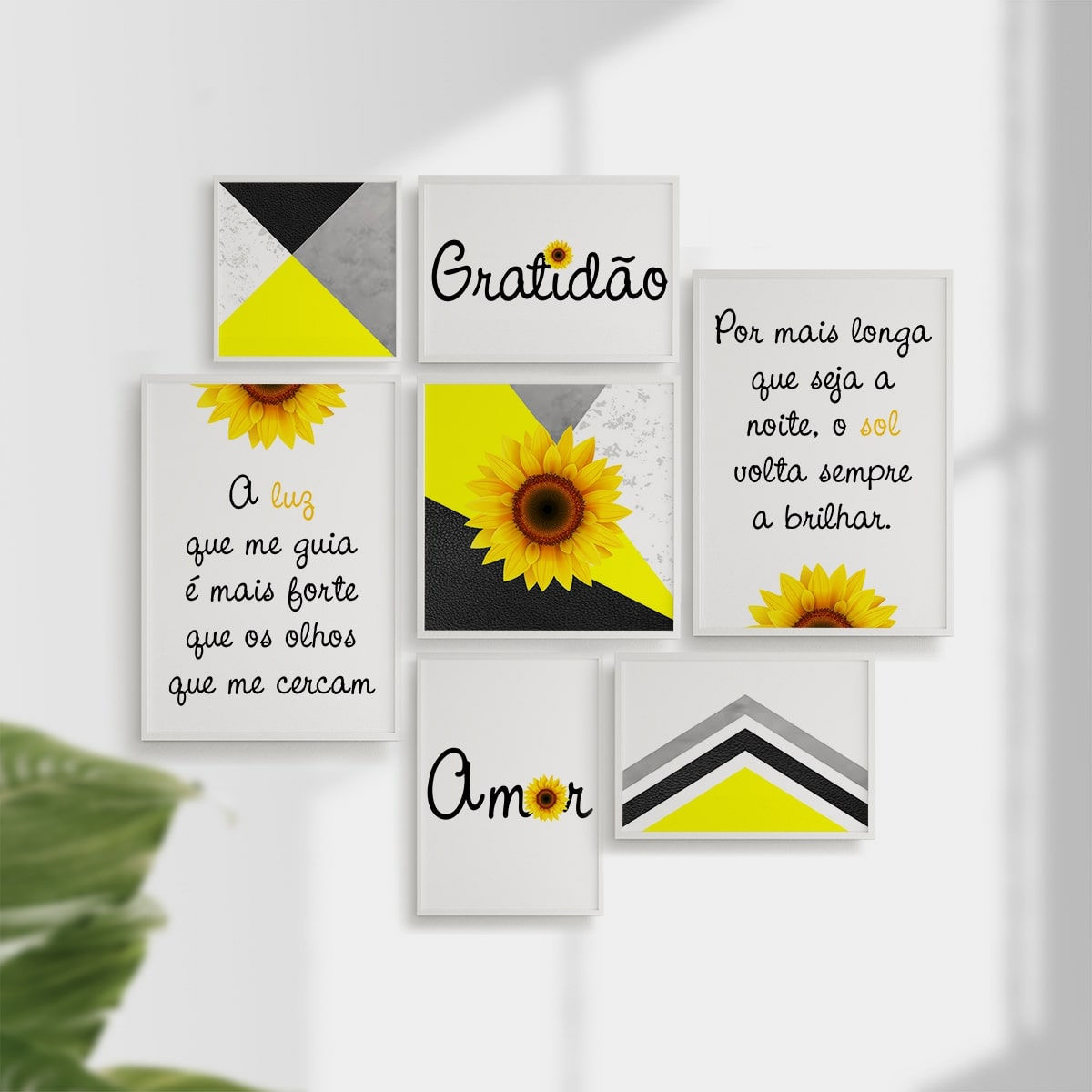 Girassol - Gratidão - Amor - 4 cores