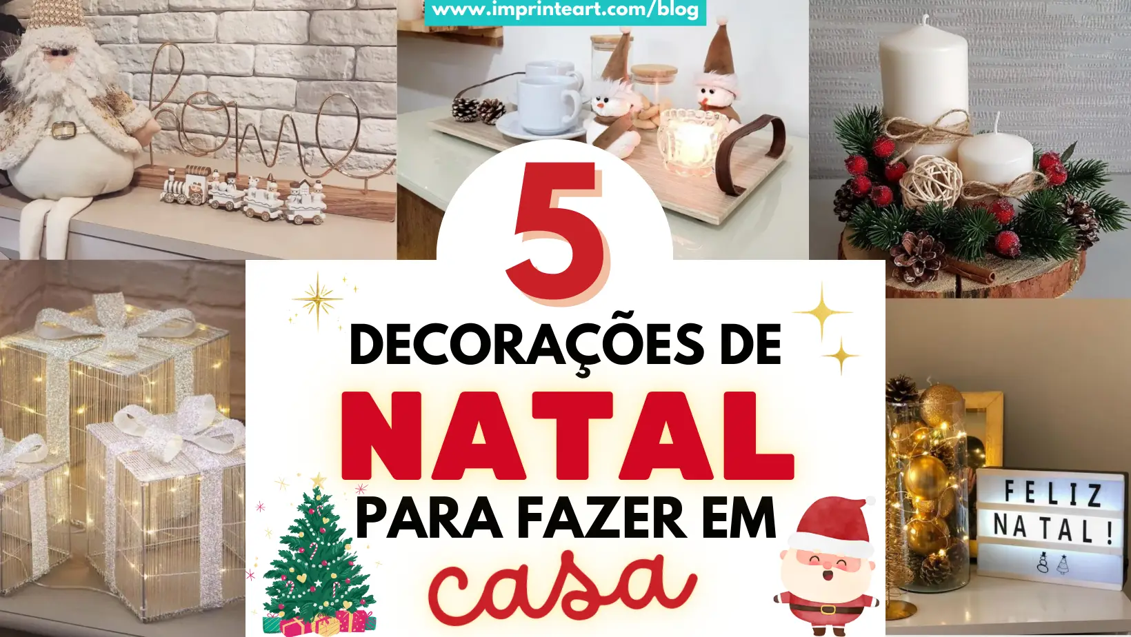 5 Decorações de Natal para Fazer em Casa DIY e Faça você mesmo