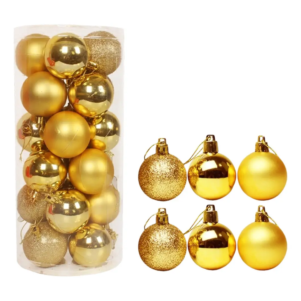 Bolinhas natal dourada para decoração de natal DIY fácil e barato
