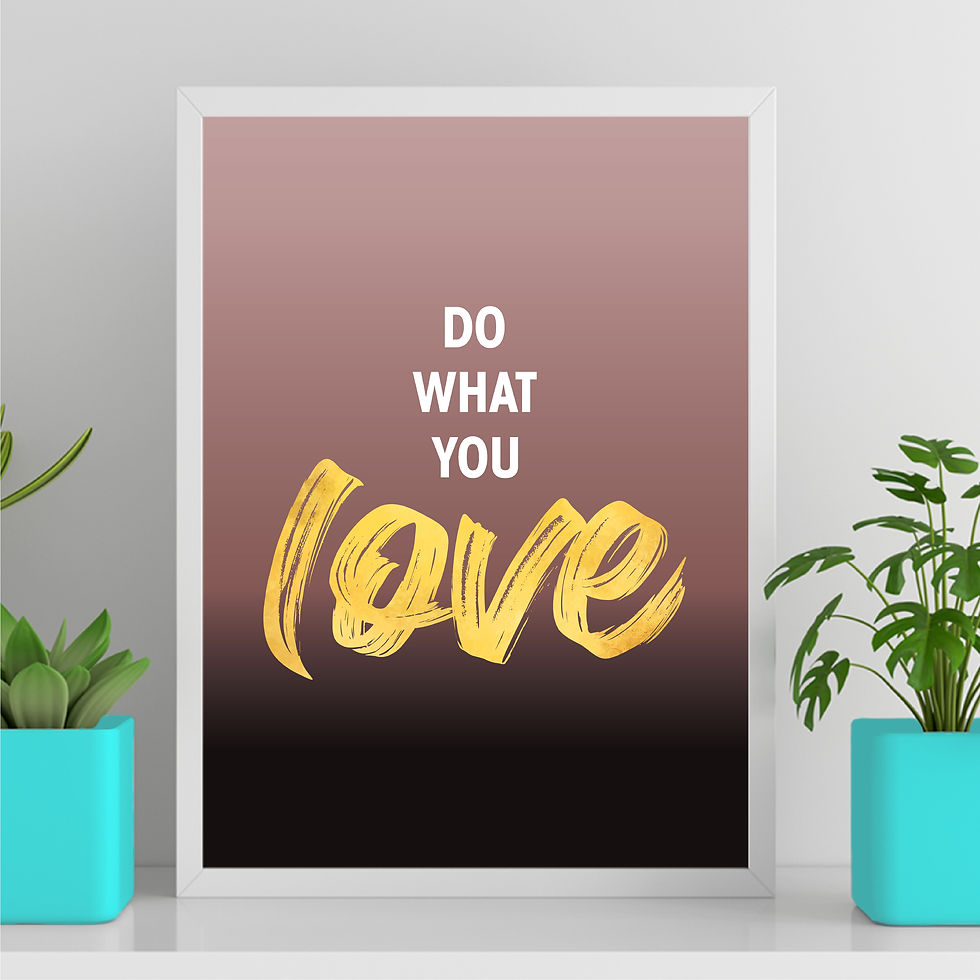 Miniatura: Do what you love - Degradê rosa e preto