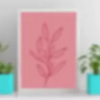 Miniatura: Ramo de folhas - Viva Magenta