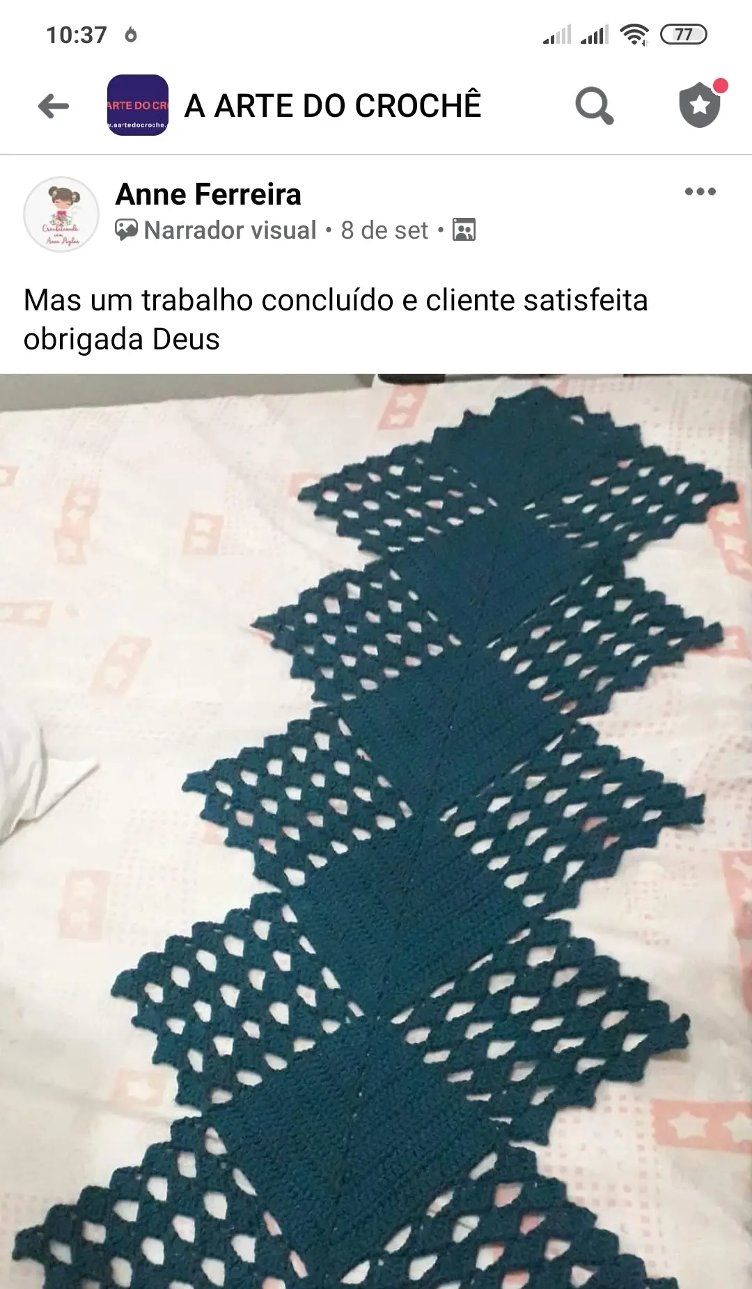 O curso A arte do crochê vale a pena, é bom, funciona. Aprenda crochê do básico ao avançado com vídeos aula passo a passo e 1000 receitas.