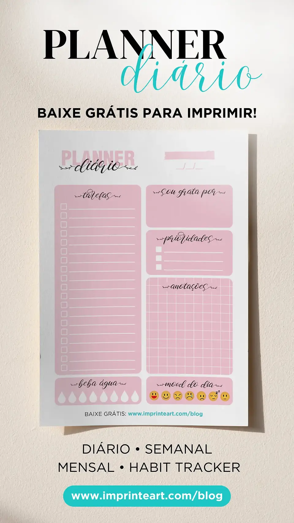 Baixar Planner Diário Grátis para Imprimir