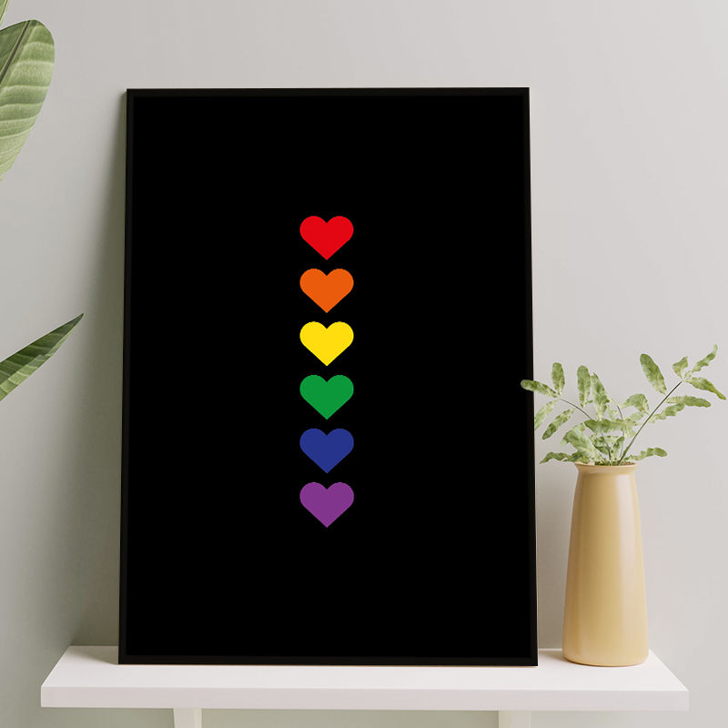 Corações Arco Íris