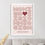 Miniatura: Arte Digital Imagem para Quadro Decorativo para Imprimir com frase Love is all you need - Bauhaus Rosa casal amor coração