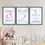 Miniatura: Arte Digital Imagem para Quadro Decorativo para Imprimir e decorar quarto infantil menina Frase Sereia Fundo do Mar Roxo Rosa
