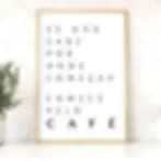 Arte Digital Imagem para Quadro Decorativo para Cozinha para Imprimir com frase Se não sabe por onde começar comece pelo café